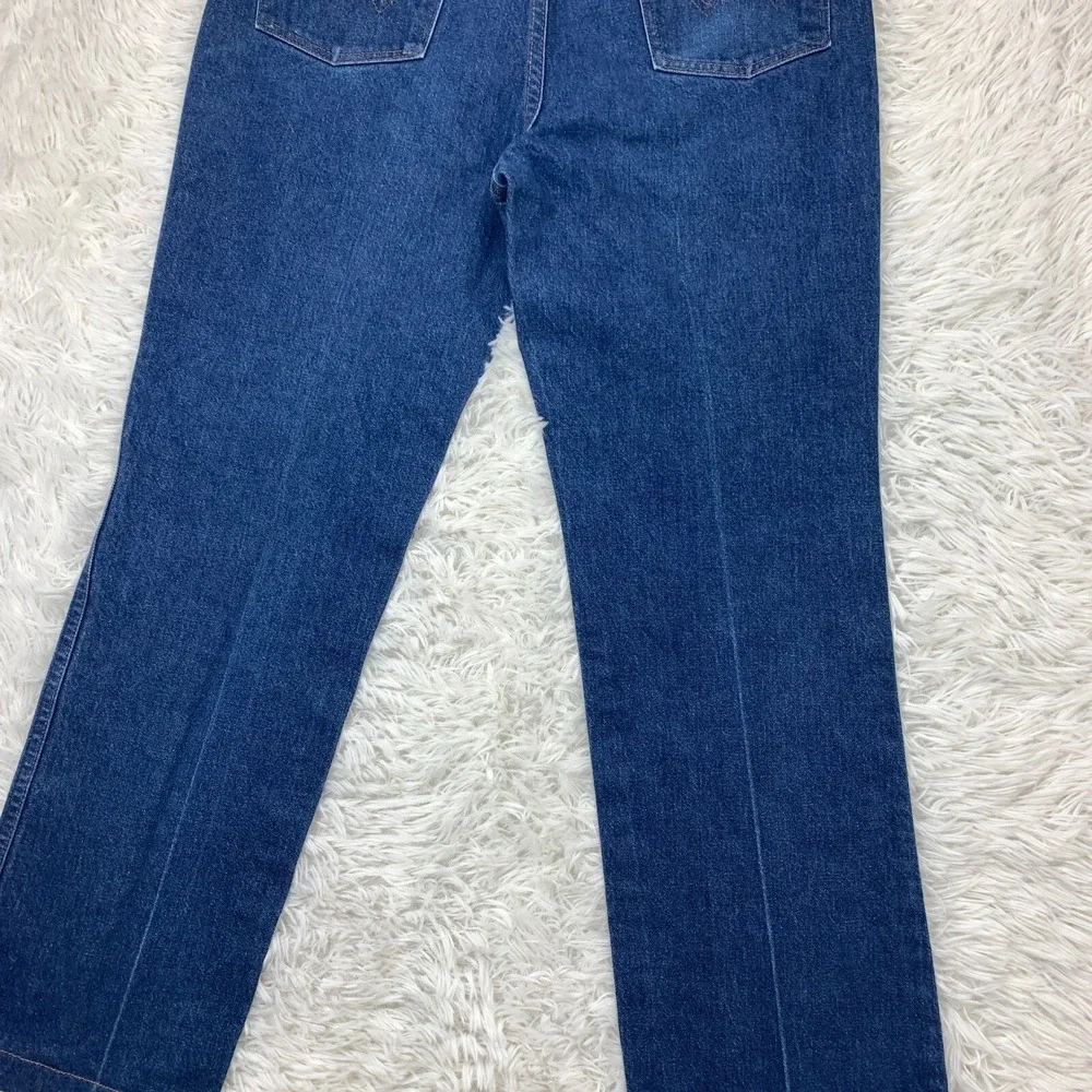 Wrangler Jeans 32x29 Blue Pants‎ 936 Cowboy Slim Western Dark Denim Tag 35x34